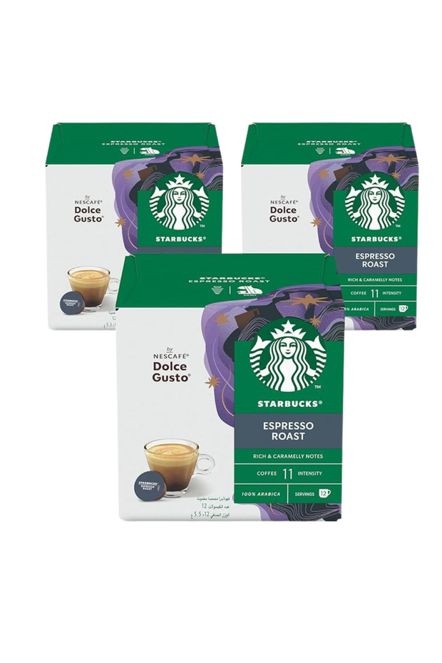 Espresso Roast By Nescafe Dolce Gusto Coffee Capsules, 3 x Boxes, 36 Servings