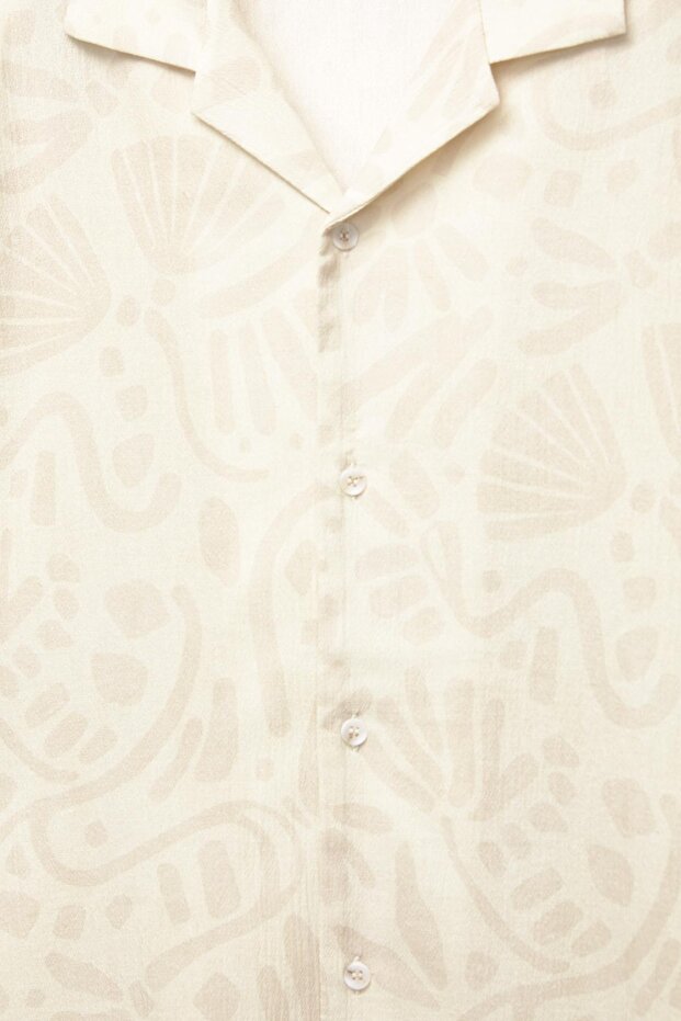 Baskılı kısa kollu gömlek - 7