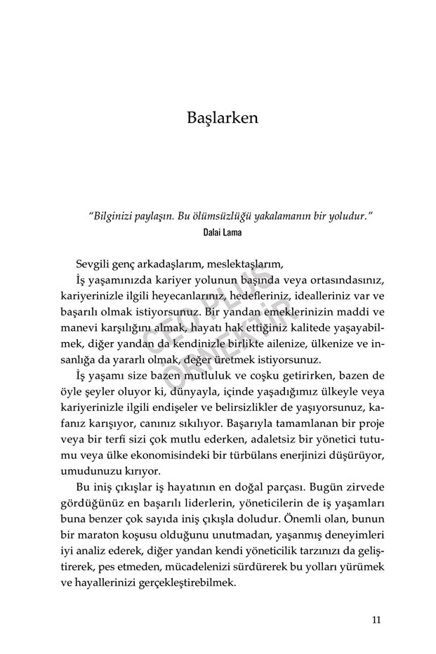 Yönetim Hayata Benzer: Yolda Öğrendiklerim / Bülent Denkdemir / CEO Plus / 9786258026184 - 8
