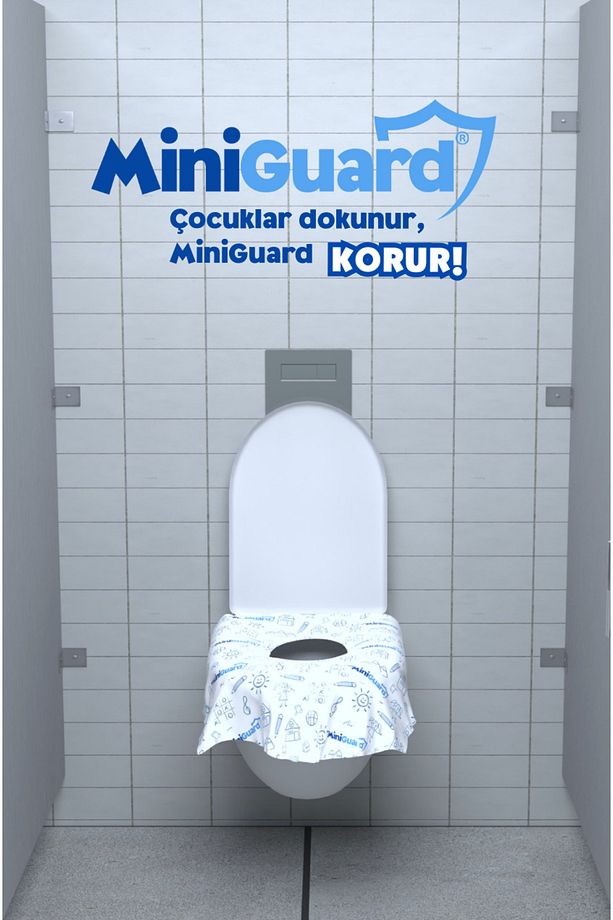 Yeni Nesil Klozet Kapak Örtüsü - Tek Kullanımlık, Patentli Sistem, Su Geçirmez, Kaymaz - 7 Adet - 9