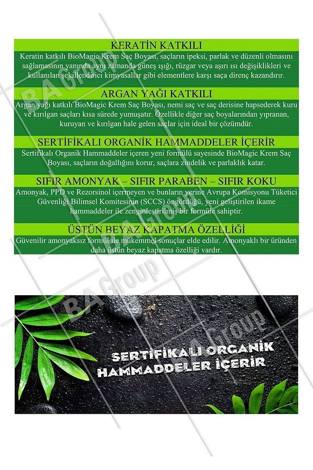 Bio Magic Amonyaksız Saç Boyası 7.72 Küllü Kumral & 20 Vol. Oksidan - 4