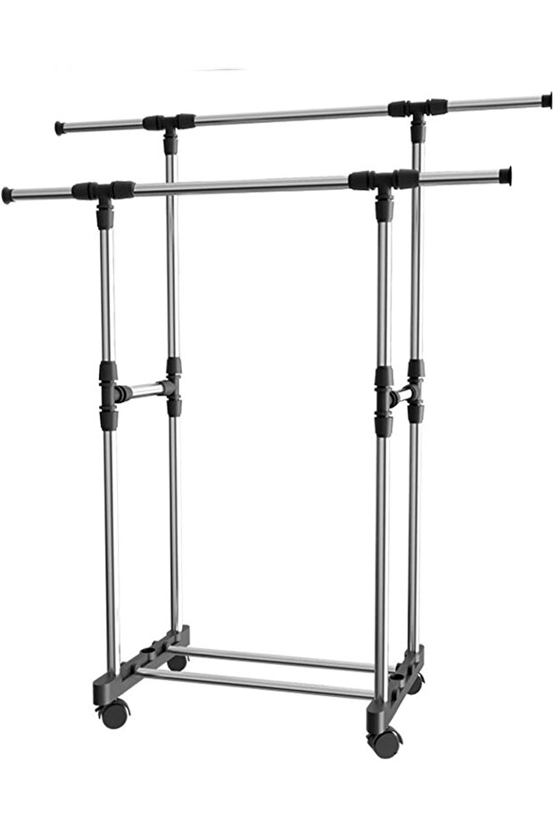 Cloth Drying Rack Clothes Heavy Duty Stand Adjustable Garment for Indoor Outdoor Laundry Hange