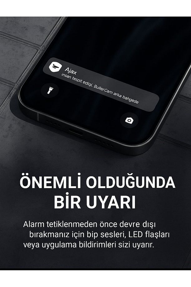 Hub Kit Kablosuz Alarm Seti Duman Isı Co Dedektörü Keypad İç ve Dış Siren Dahil Siyah - 3