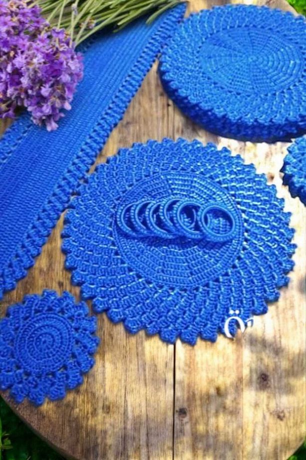 El Örgüsü Ribbon 6 Kişilik Çarkıfelek Model Supla Takımı - 5