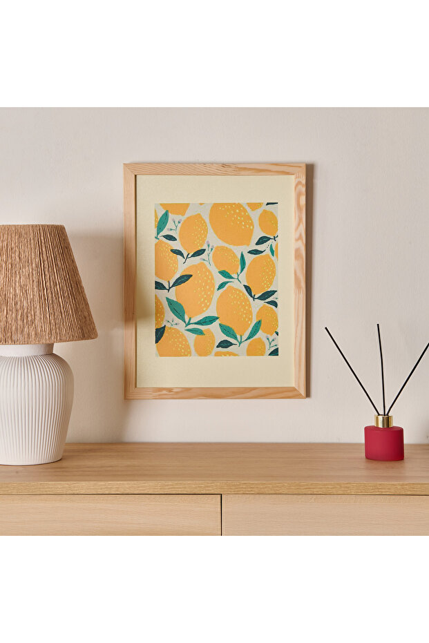 Deco Lime Cello Duvar Panosu - Sarı - 30x40 cm - 1