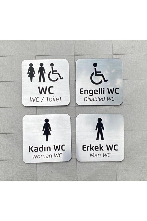 Women & Men & Disabled Wc & Wc Direction Set
