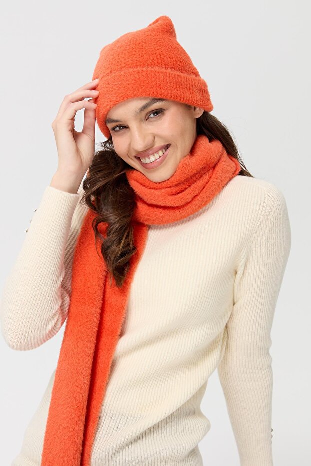 Women's Knitwear Aphrodite Scarf Orange