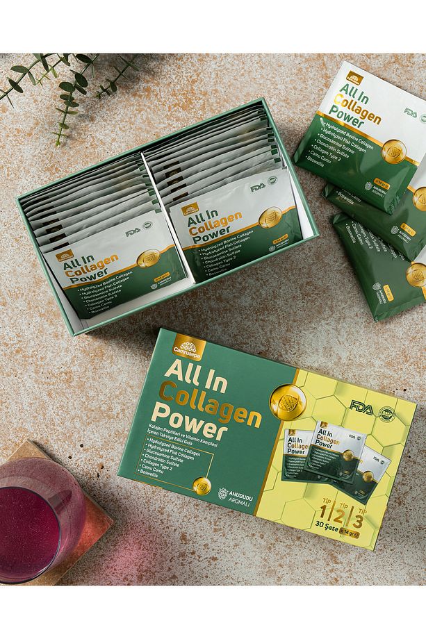 All In Collagen Power Tip 1-2-3 (AHUDUDU AROMALI) 30 Saşe Kolajen - 7