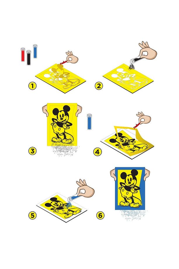 Eğitici Ve Eğlenceli Kum Boyama Seti , Disney Junior Mickey Mouse(2'Sİ 1 ARADA) Ds 02 - 4