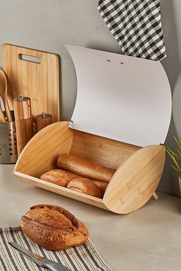Dino Bambu Ekmek Dolabı - 1