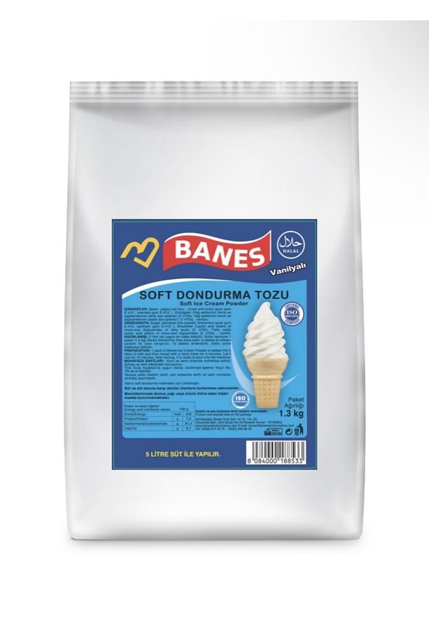 Vanilyalı Soft Dondurma Tozu 1.3 Kg (10 ADET) - 2