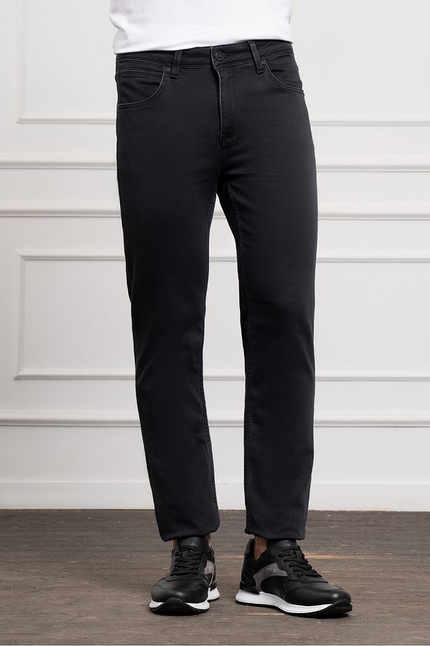 Erkek Antrasit Mevsimlik Pamuk 5 Cep Dynamic Fit Jean Pantolon - 1