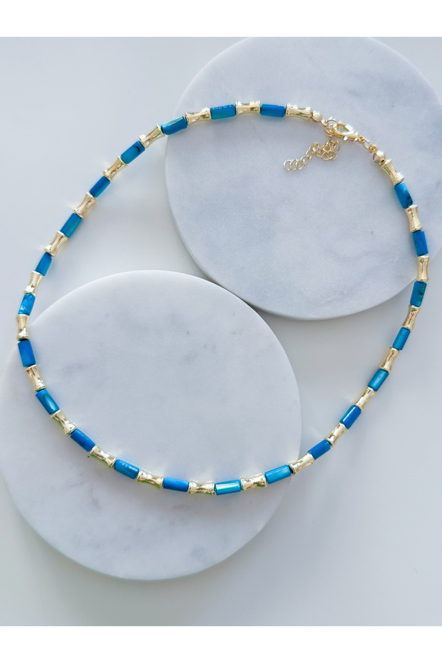 RENKLİ BORU KOLYE - 1