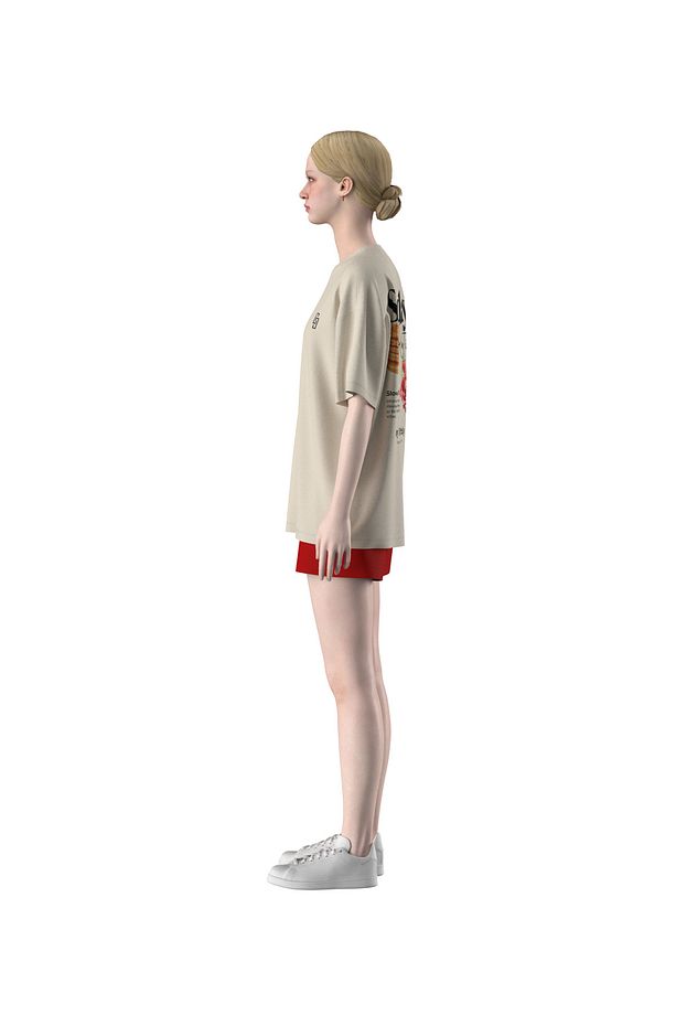 Sunday Routine Pankek Grafikli Oversize T-shirt - 4