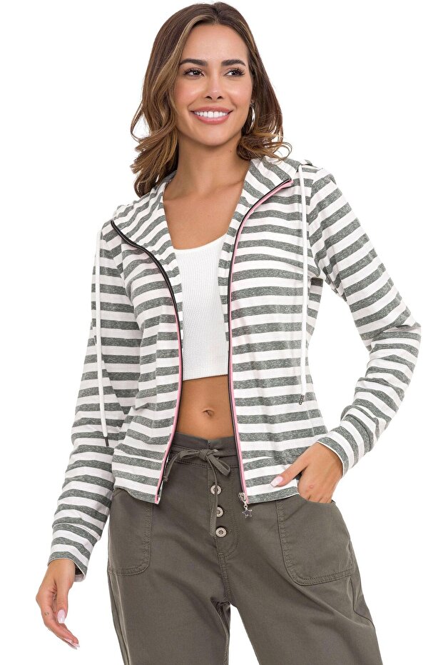 WL348  Kadın Zip Sweatshirt - 6