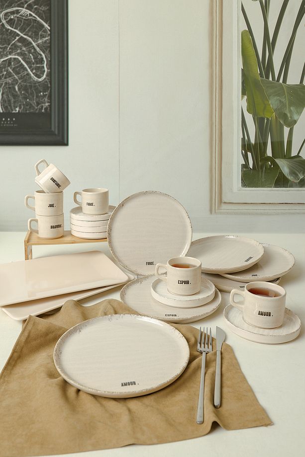 Deep Collection Mottolu Kahvaltı Takımı 20 Parça 6 Kişilik 22650-55 - 5
