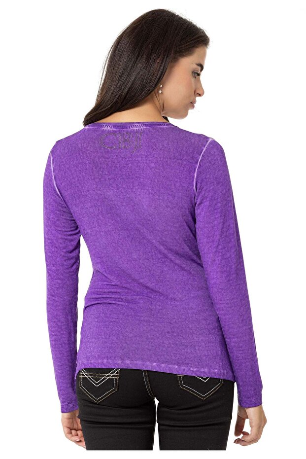 WL355 Kadın Yaka Kısmı Detaylı Basic Üst - 5