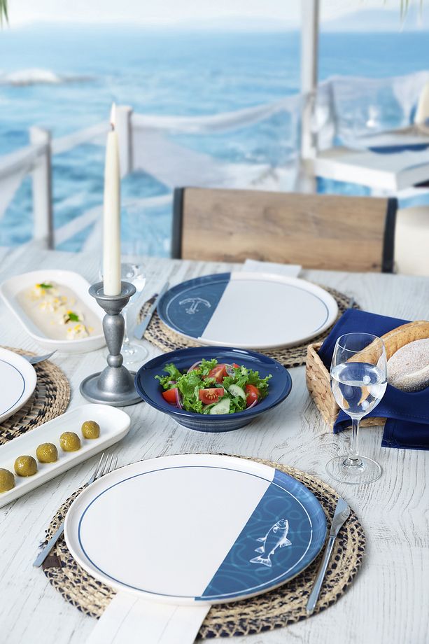 Bodrum Serisi Nordıc Servis Tabağı 28 Cm 6 Adet 22914-17 - 1