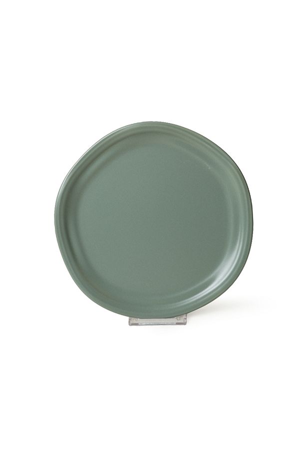 Mat Yeşil Bloom Pasta Tabağı 24 Cm 6 Adet 322 - 7