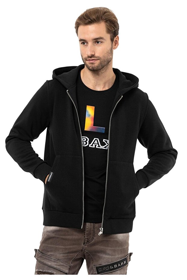 CL556 Erkek Basic Zip Sweatshirt - 2