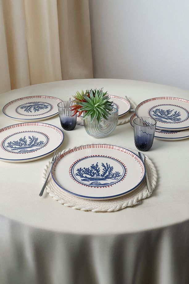 Marine Wonders Nordic Servis Tabağı 28 Cm 6 Adet 22741 - 6