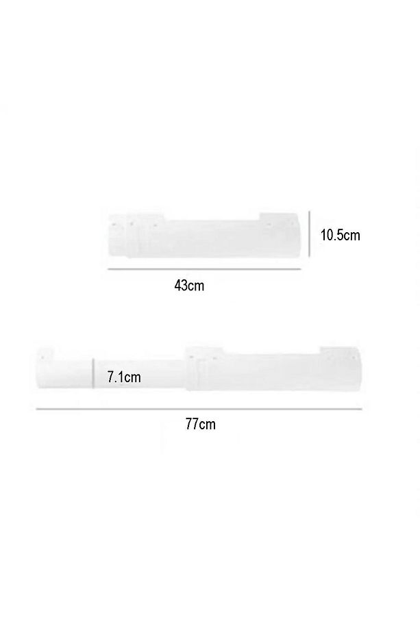 Evrensel Rüzgar Deflektörü Klima Hava Yönlendirici Kaset Tipi Klima İçin Hava Kalkanı 77cm - 4