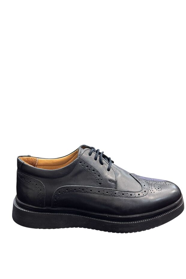 Genuine Leather Black Men's Classic Shoes