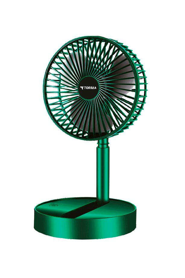 F-06 Yeşil Taşınabilir Şarjlı Fan 3 Kademeli Vantilatör Klima Soğutucu Fan - 1