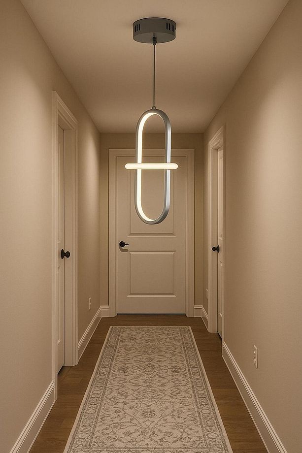 TT006-1-KR-BYR TT Aydınlatma BEYAZ IŞIK LED Minyon Modeli Tekli Krom Kaplama Led Avize - 1