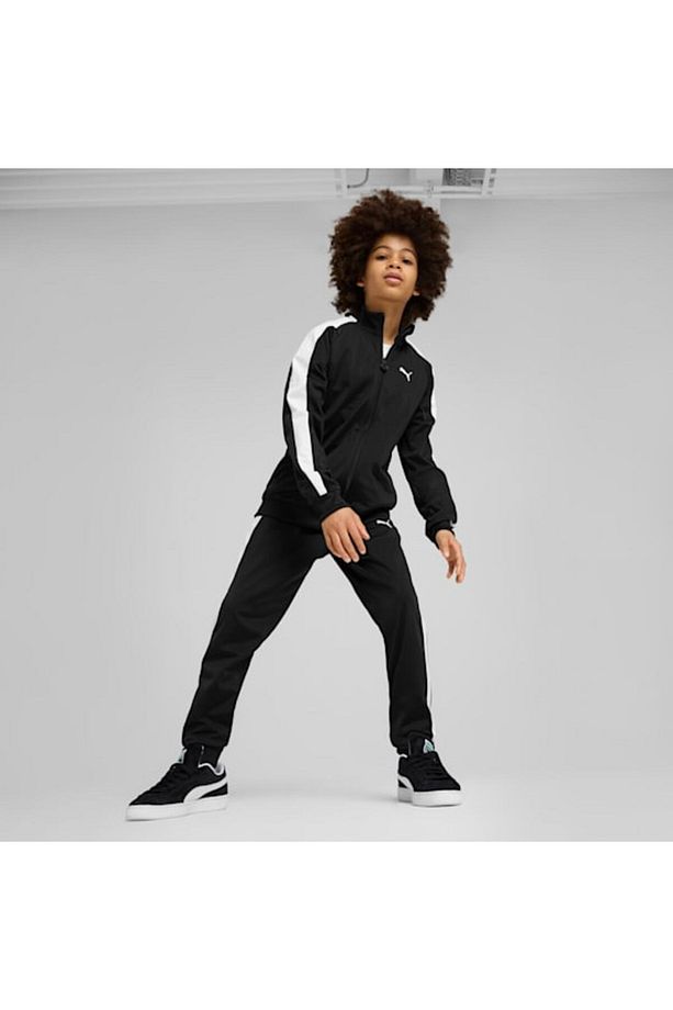 Çocuk Siyah T7 Always On Track Jacket Eşofman Üstü 629875-01 - 3