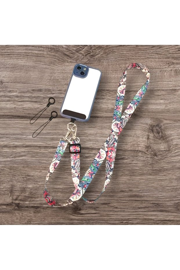 Yiwu Universal Phone Strap - Crossbody Charm with Adjustable Vintage Totem Design