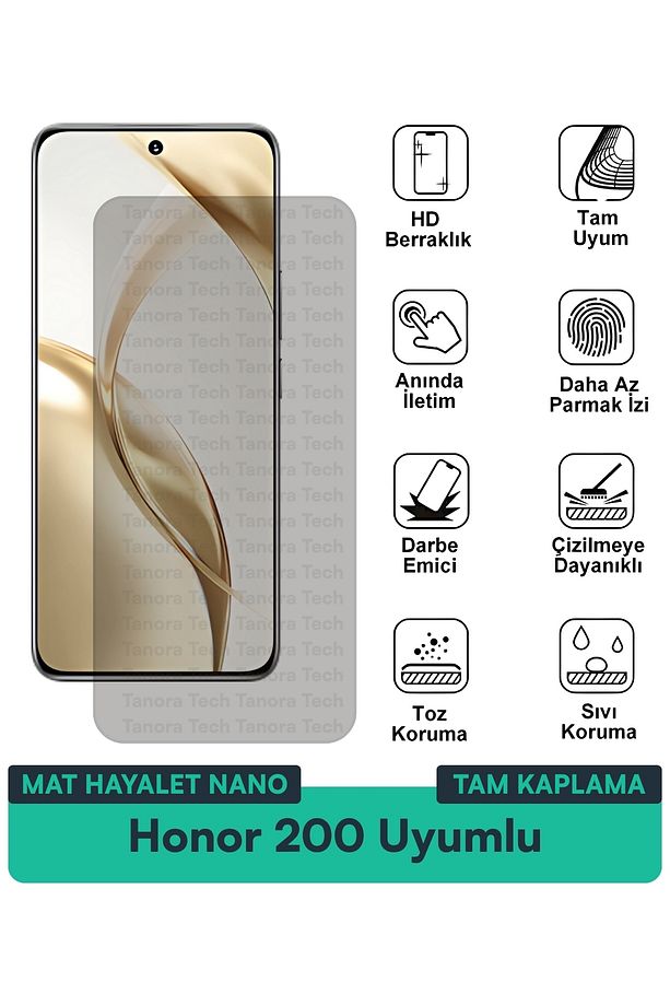 Honor 200 Mat Hayalet Nano Tam Kaplama Gizlilik ve Konfor - 1