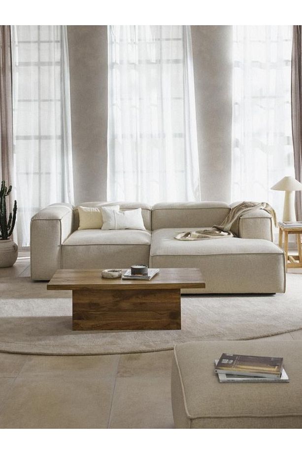 Soft Yumuşak Oturumlu Uzanmalı Modüler Mini Köşe, Keten (2-3 Kişilik) Home - 2