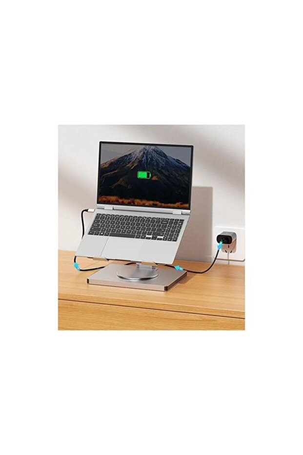 10 in 1 Çok Fonksiyonlu Type-C Hub Notebook Macbook Standı Usb-C Docking Station NSC-101 - 5