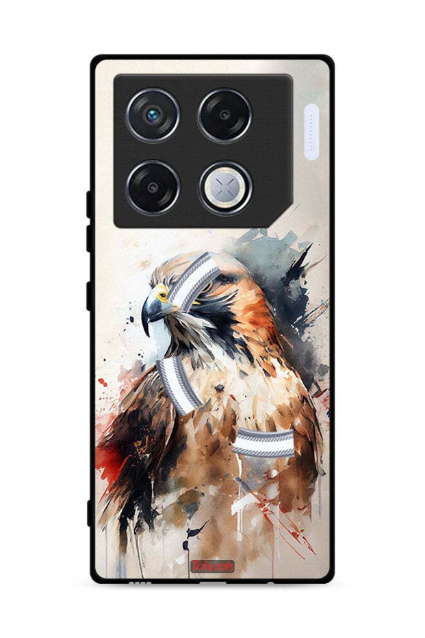 غطاء حماية لهاتف Infinix GT 20 Pro 5G بتصميم نسر تجريدي