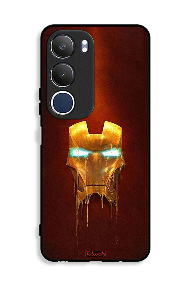غطاء حماية لهاتف Vivo Y19s 4G بطبعة الرجل الحديدي من Marvel Comics