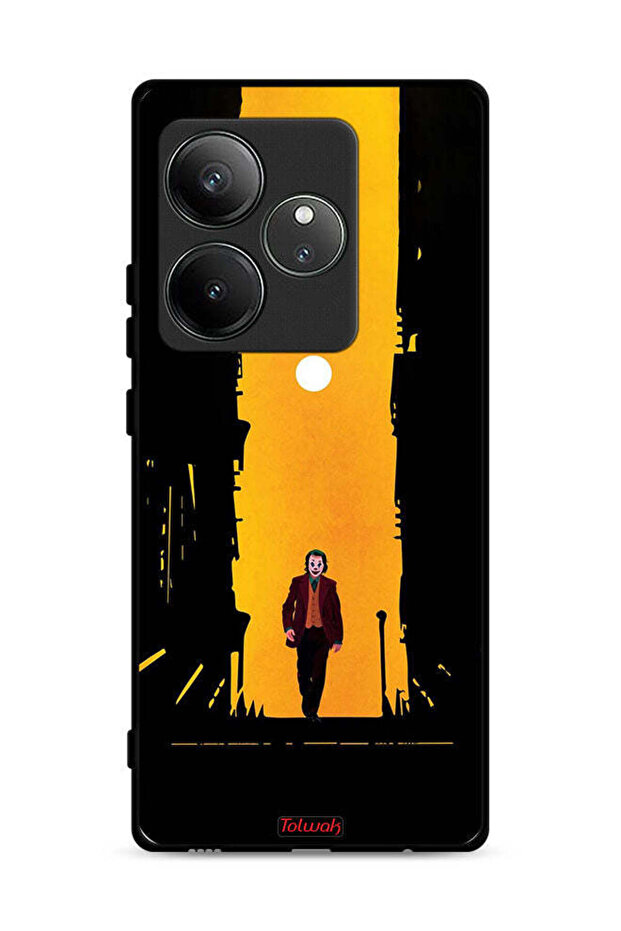 غطاء حماية لهاتف Realme GT 6 5G بتصميم جوكر، عمل فني رقمي تجريدي