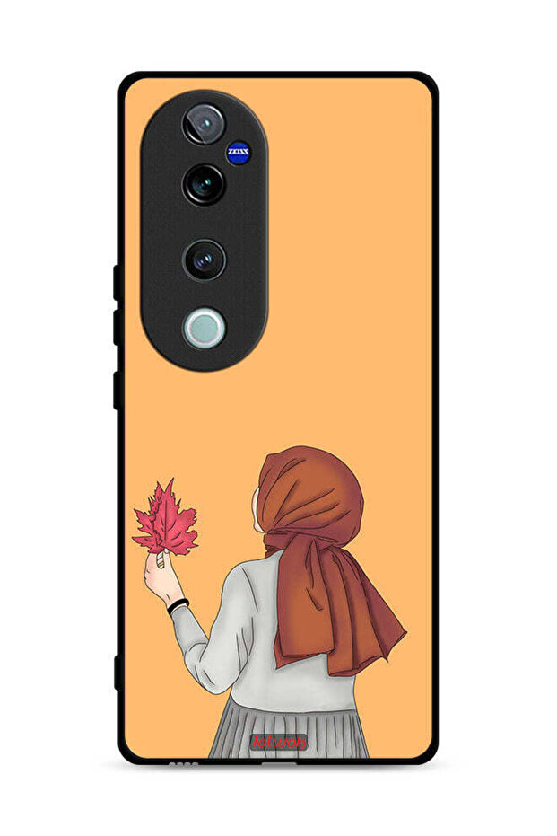 غطاء حماية لهاتف Vivo S19 Pro 5G يحمل ورقة شجر