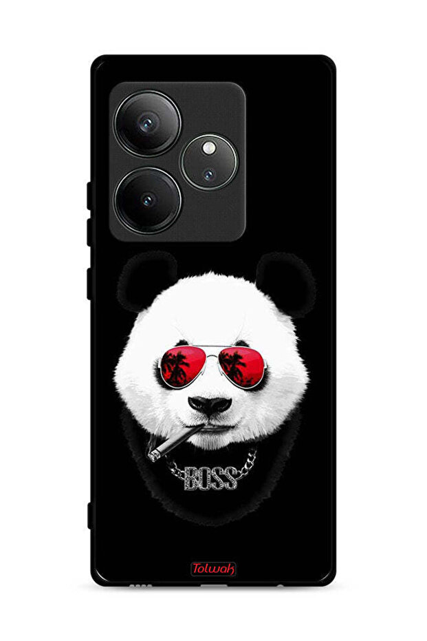غطاء حماية لهاتف Realme GT Neo6 5G بتصميم Boss Panda