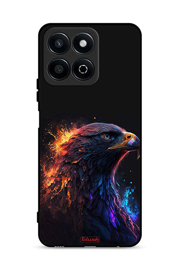 غطاء حماية لهاتف Honor Play 60 Plus 5G بطبعة نسر