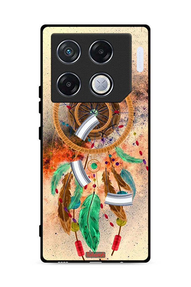 غطاء حماية لهاتف Infinix GT 20 Pro 5G بنقشة ماندالا وريش معلق