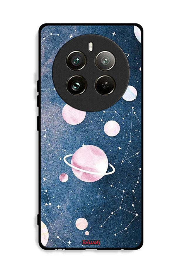 غطاء حماية لجهاز Realme 12 Pro Plus 5G برسومات فنية فضائية