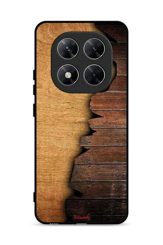 غطاء حماية لهاتف Xiaomi Poco X7 5G بنمط خشبي عتيق