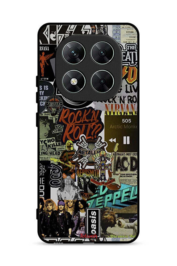 غطاء حماية لهاتف شاومي ريدمي نوت 14 برو 5G، تحيا موسيقى الروك أند رول
