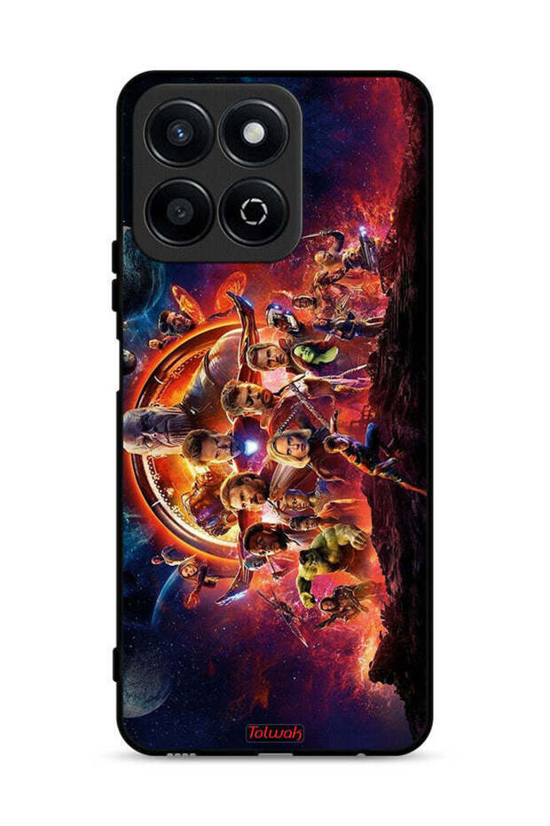 غطاء حماية لهاتف Honor Play 60 Plus 5G بتصميم Avengers