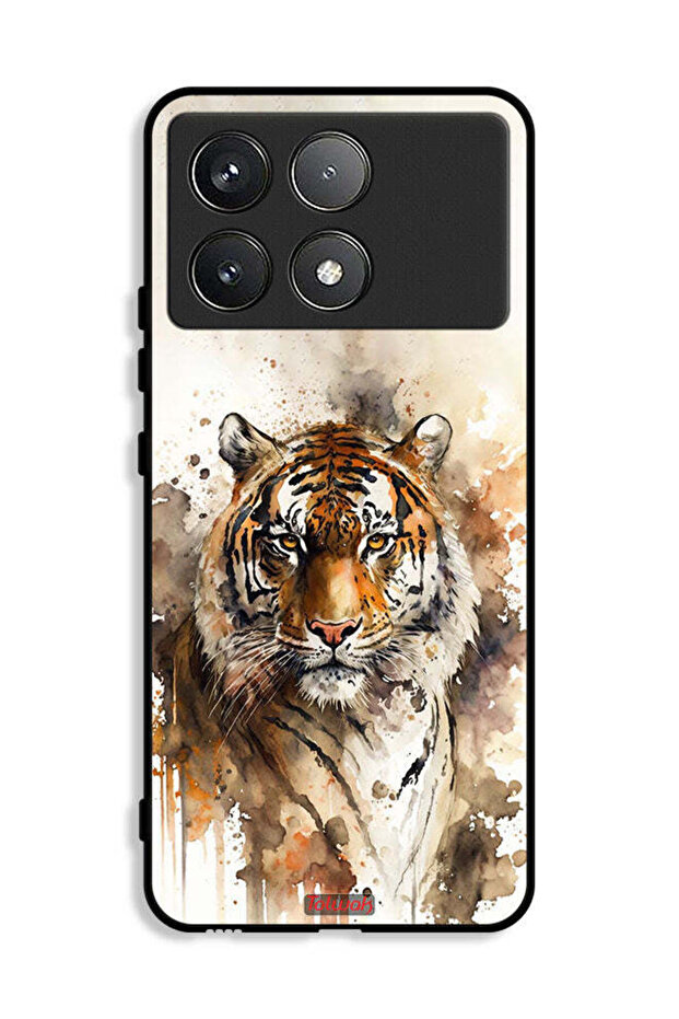غطاء حماية لهاتف Xiaomi Redmi K70E 5G بنقشة الفهد التجريدي