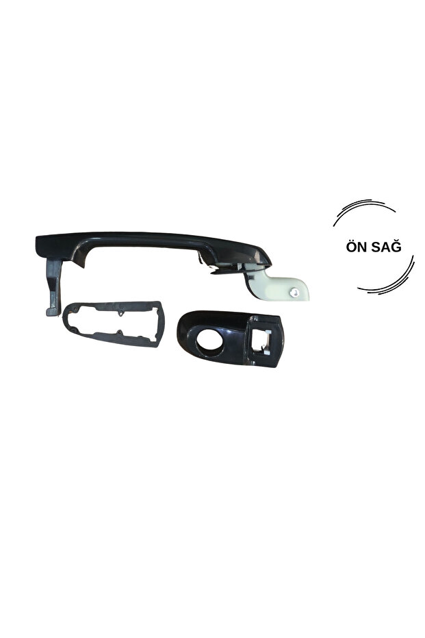 Accent Era Compatible Front Right and Left Exterior Door Handle Set between 2006 and 2012 Models - 2