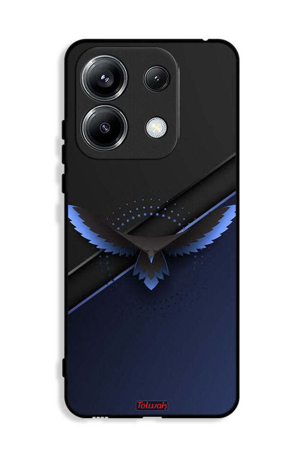 غطاء حماية لهاتف Xiaomi Poco M6 Pro 4G بتصميم نسر فني تجريدي رقمي