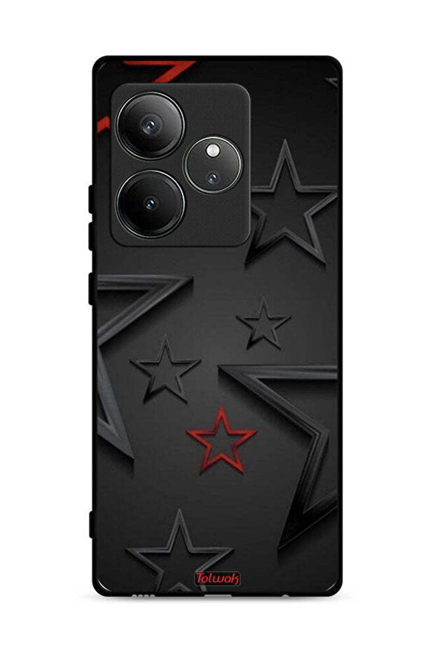 غطاء حماية لهاتف Realme GT 6 5G بنقشة نجوم
