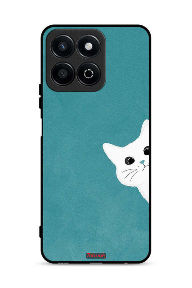 غطاء حماية لهاتف Honor Play 60 Plus 5G بتصميم قطة